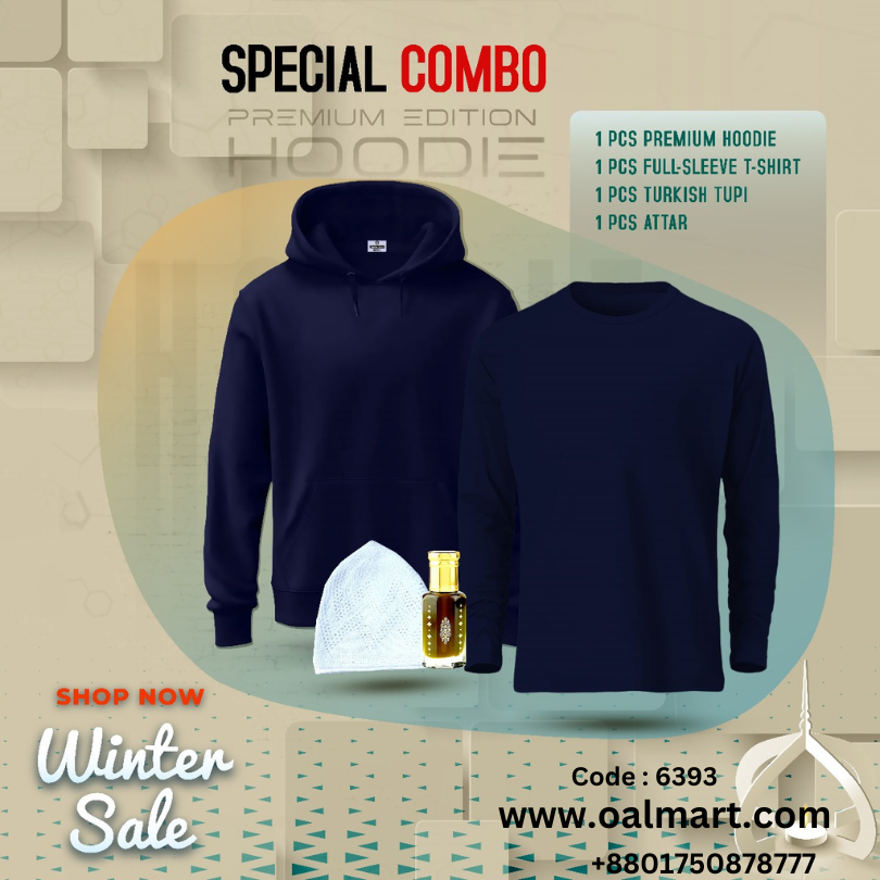 Winter Solid Color Hoodie Combo Pack For Men