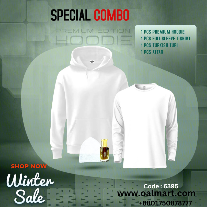 Winter Solid Color Hoodie Combo Pack For Men